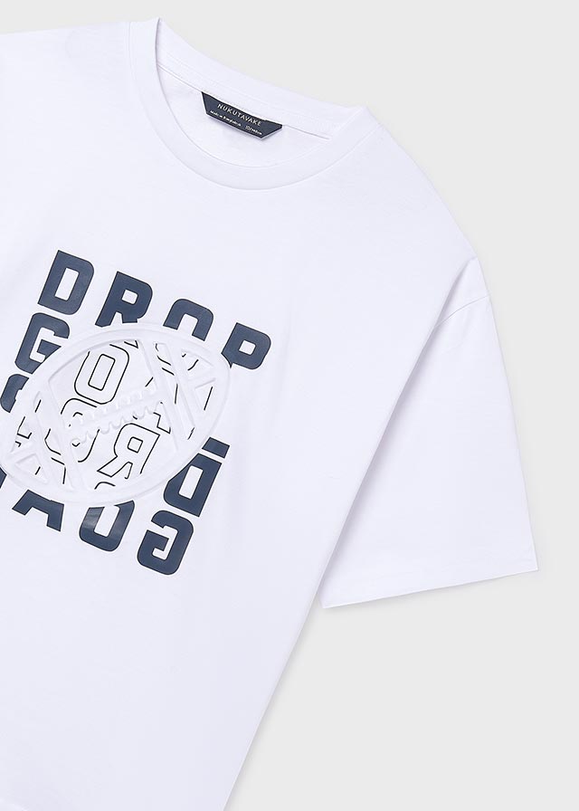Camiseta m/c embossed