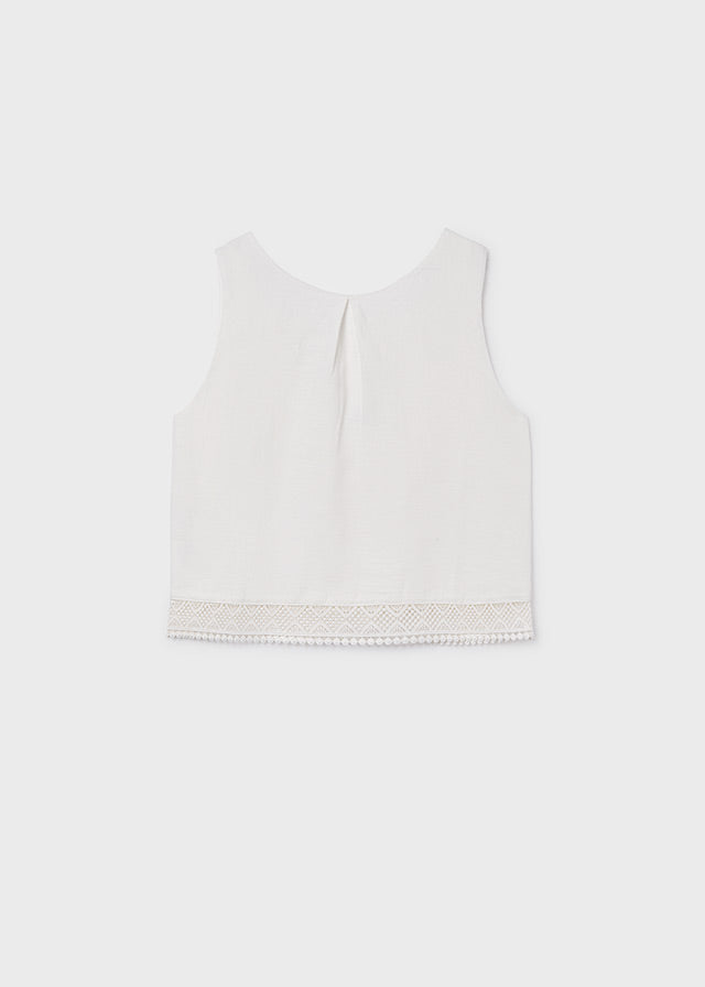 Blusa cinta bordada