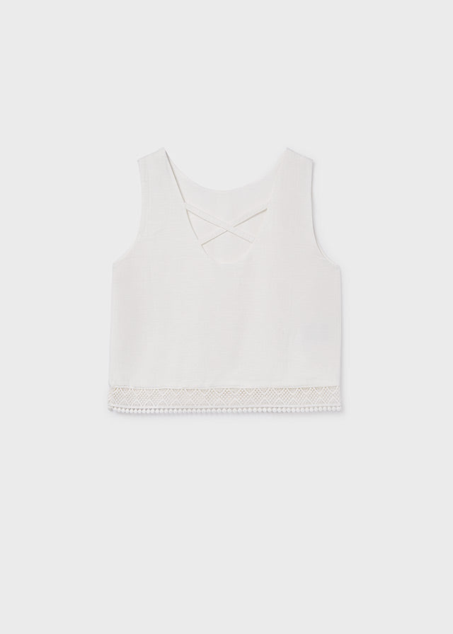 Blusa cinta bordada