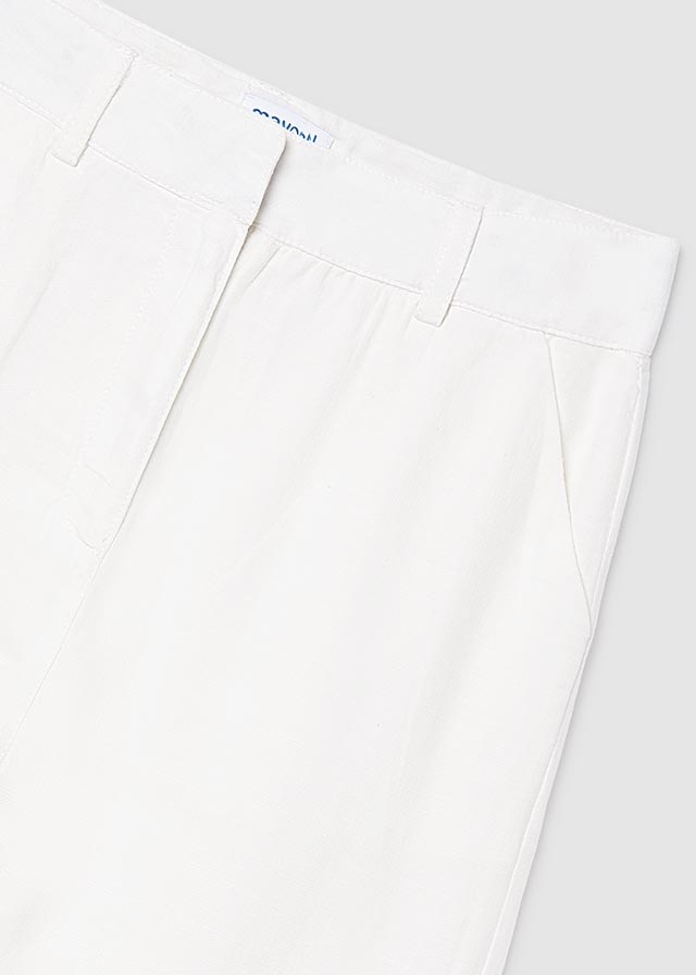 Pantalon largo cinta bordada