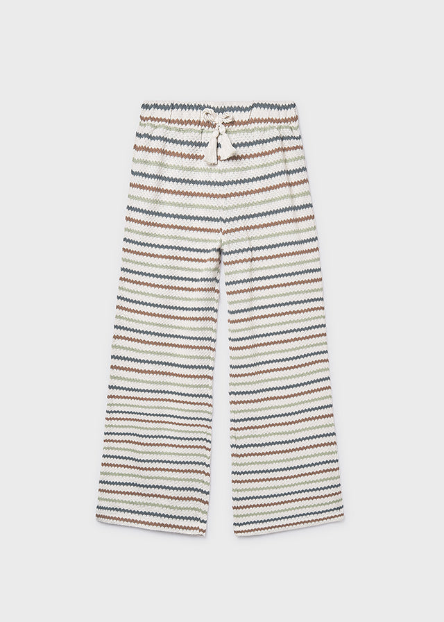 Pantalon largo tipo crochet