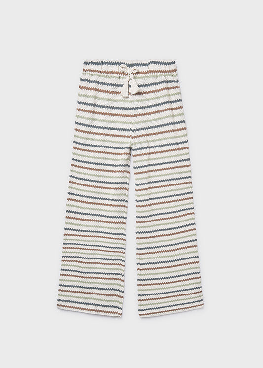 Pantalon largo tipo crochet