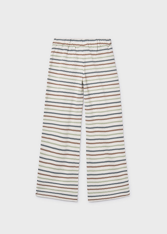 Pantalon largo tipo crochet
