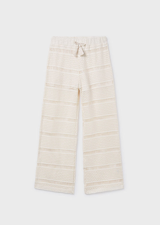 Pantalon largo tipo crochet