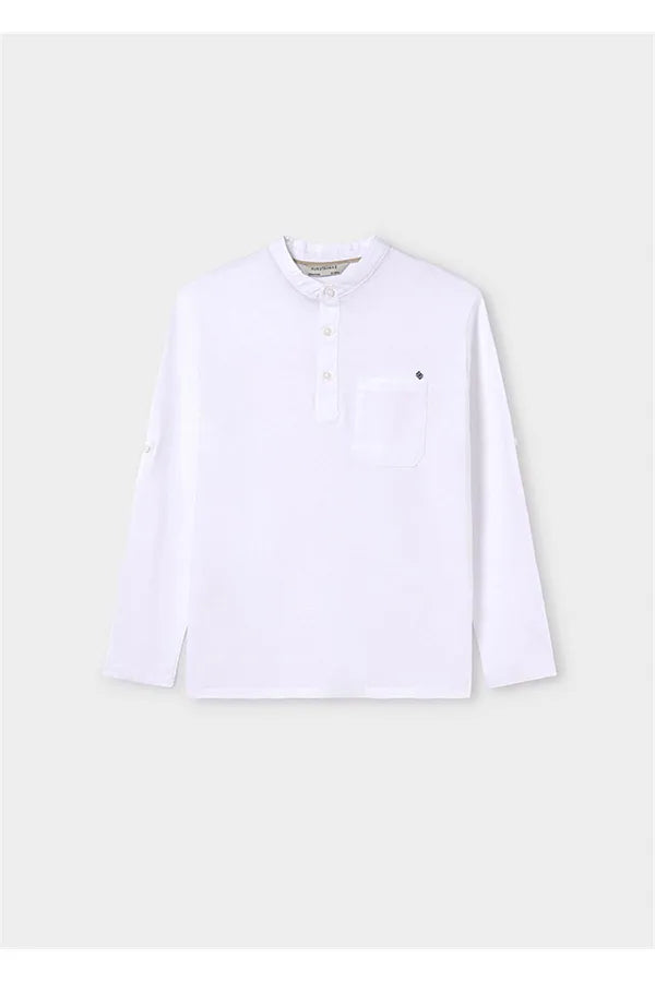 Polo m/l cuello panadero