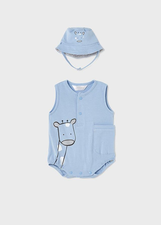 Pelele punto sisa y gorro